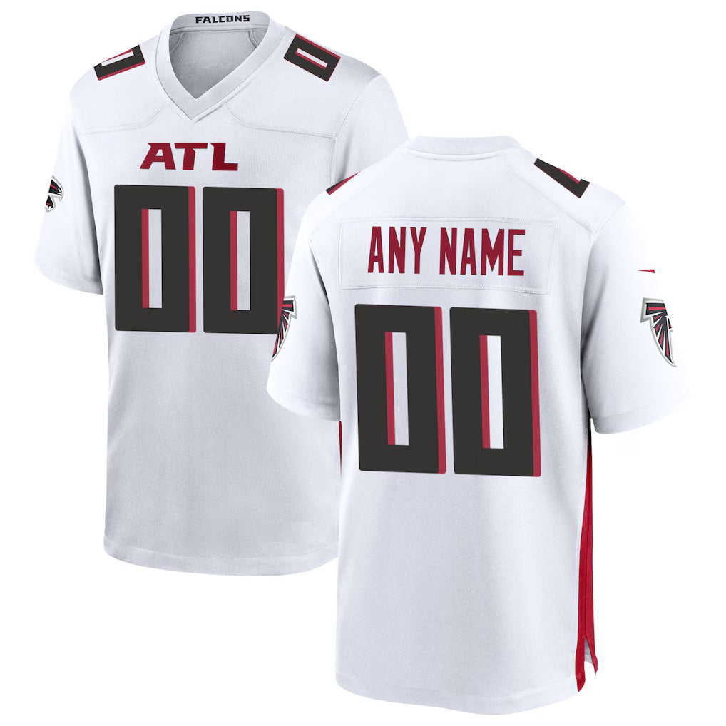 Custom A.Falcons White MWATKINS Game Jersey