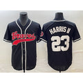 Atlanta Braves #23 Michael Harris II Black MWATKINS Cool Base Stitched Jersey