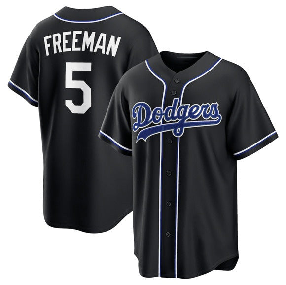 Los Angeles Dodgers #5 Freddie Freeman 2026 Black MWATKINS Out Stitched Jersey