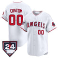 Custom Los Angeles Angels 2024 Spring Training Patch Vapor Premier Limited Jersey ¨C White Red MWATKINS