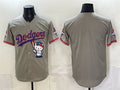 Los Angeles Dodgers Blank Grey MWATKINS Hello Kitty Night 2025 World Series Champions Patch Stitched Jersey