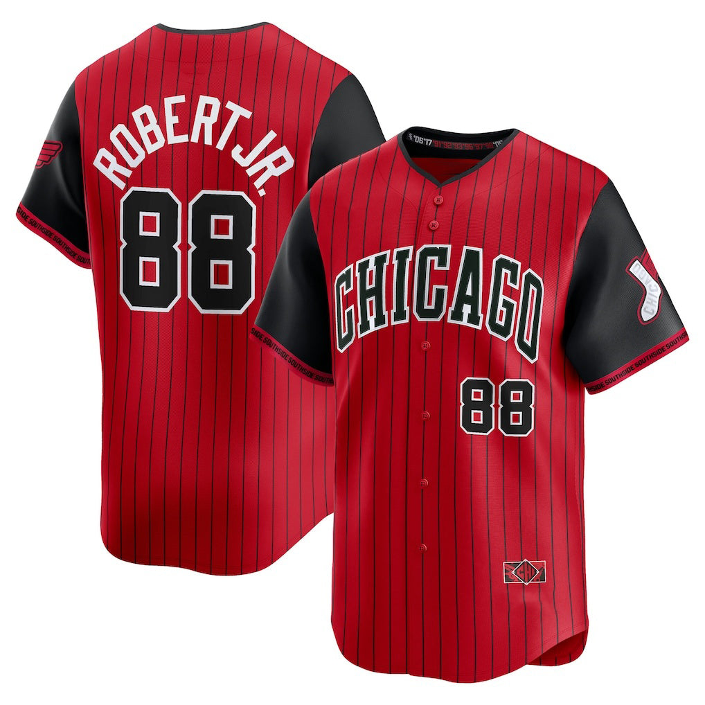 Chicago White Sox #88 Luis Robert Jr. Red-Black MWATKINS 2025 City Connect Limited Player Jersey