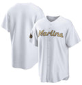 Miami Marlins Blank White MWATKINS 2022 All-Star Cool Base Stitched Jersey