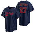 Minnesota Twins #27 Ryan Jeffers Navy MWATKINS Cool Base Stitched Jersey