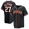 Houston Astros #27 Jose Altuve 2026 Black MWATKINS Out Stitched Jersey