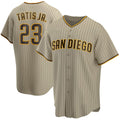 San Diego Padres #23 Fernando Tatis Jr. Tan MWATKINS Alternate Replica Player Jersey