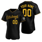 Custom Pittsburgh Pirates Black MWATKINS Stitched Flex Base Jersey