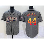 Houston Astros #44 Yordan Alvarez Grey MWATKINS Gridiron Cool Base Stitched Jersey