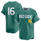 Boston Red Sox #16 Jarren Duran Green MWATKINS 2025 City Connect Limited Stitched Jersey