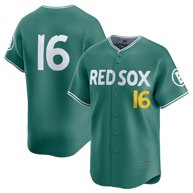 Boston Red Sox #16 Jarren Duran Green MWATKINS 2025 City Connect Limited Stitched Jersey