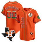 Custom Houston Astros Mexico Vapor Premier Limited Jersey V4 ¨C Orange MWATKINS