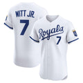 Kansas City Royals #7 Bobby Witt Jr. White MWATKINS Home Elite Player Jersey