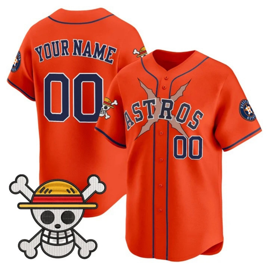 Custom Houston Astros x One Piece Orange MWATKINS Vapor Premier Limited Jersey - Stitched