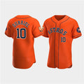 Houston Astros #10 Yuli Gurriel Orange MWATKINS 60th Anniversary Flex Base Stitched Jersey