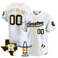 Custom Houston Astros Houston Rodeo Patch Vapor Premier Limited Jersey ¨C White MWATKINS