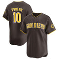 San Diego Padres #10 Jurickson Profar Brown MWATKINS 2024 Away Limited Stitched Jersey