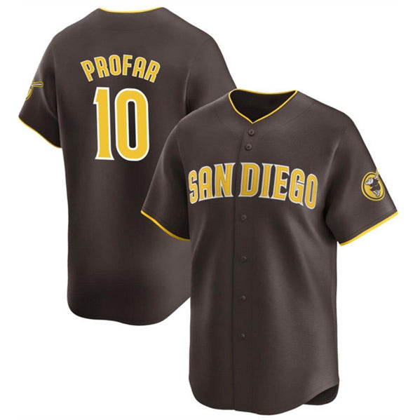 San Diego Padres #10 Jurickson Profar Brown MWATKINS 2024 Away Limited Stitched Jersey