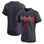Atlanta Braves Navy MWATKINS Alternate Elite Jersey