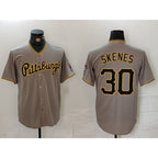 Pittsburgh Pirates #30 Paul Skenes Grey MWATKINS Stitched Jersey