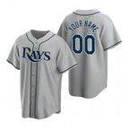 Custom Tampa Bay Rays Gray MWATKINS 2020 Stitched Cool Base Road Jersey