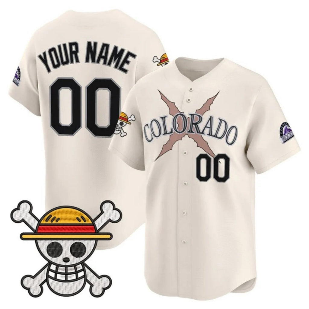Custom Colorado Rockies x One Piece Cream MWATKINS Vapor Premier Limited Jersey - Stitched