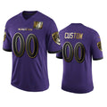 Custom B.Ravens Purple MWATKINS Team 25th Season Golden Limited Jersey