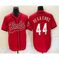 Cincinnati Reds #44 Elly De La Cruz Red MWATKINS With Patch Cool Base Stitched Jersey