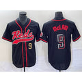 Cincinnati Reds #9 Matt McLain Number Black MWATKINS 2023 City Connect Cool Base Stitched Jersey 2