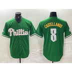 Philadelphia Phillies #8 Nick Castellanos Green MWATKINS 2024 City Connect Stitched Jersey