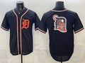 Detroit Tigers Team Big Logo 2026 Fashion Replica Black MWATKINS Out Stitched Jersey