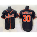 Detroit Tigers #30 Kerry Carpenter Black MWATKINS With Patch Cool Base Stitched Jersey