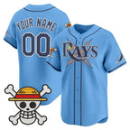 Custom Tampa Bay Rays x One Piece Blue MWATKINS Vapor Premier Limited Jersey - Stitched