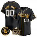 Custom Atlanta Braves Atliens Vapor Premier Limited Jersey ¨C Black MWATKINS