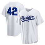 Los Angeles Dodgers #42 White MWATKINS Home 2025 Jackie Robinson Day Replica Jersey