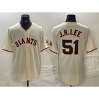 San Francisco Giants #51 Jung Hoo Lee Cream MWATKINS 2024 Home Limited Stitched Jersey