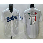 Los Angeles Dodgers #17 Shohei Ohtani Mexico White MWATKINS Cool Base Stitched Jersey 2