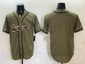 Los Angeles Dodgers Blank Olive MWATKINS 2026 Armed Forces Day Stitched Jersey