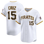 Pittsburgh Pirates #15 Oneil Cruz White MWATKINS Home Limited Player Jersey