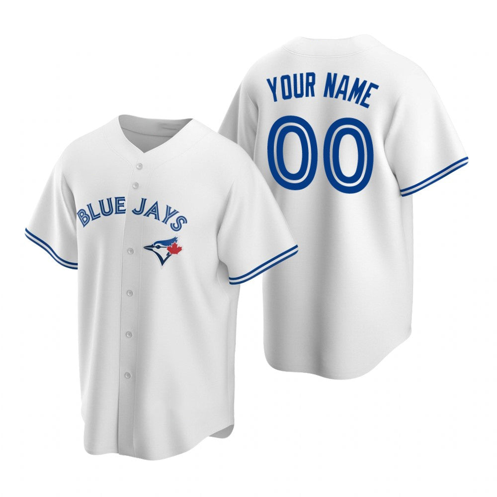 Custom Toronto Blue Jays White MWATKINS Stitched Cool Base Home Jersey