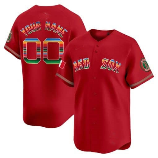 Custom Boston Red Sox Mexico Vapor Premier Limited Jersey ¨C Red MWATKINS