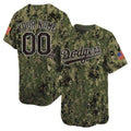 Custom Los Angeles Dodgers USMC Alternate Vapor Premier Limited Jersey ¨C All Stitched-Woodland MWATKINS
