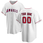 Custom Los Angeles Angels White MWATKINS Home Replica Jersey