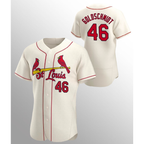 St. Louis Cardinals #46 Paul Goldschmidt Cream MWATKINS Flex Base Stitched Jersey