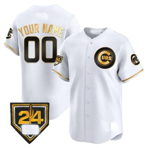 Custom Chicago Cubs 2024 Spring Training Patch Vapor Premier Limited Jersey V2 ¨C All Stitched-White MWATKINS