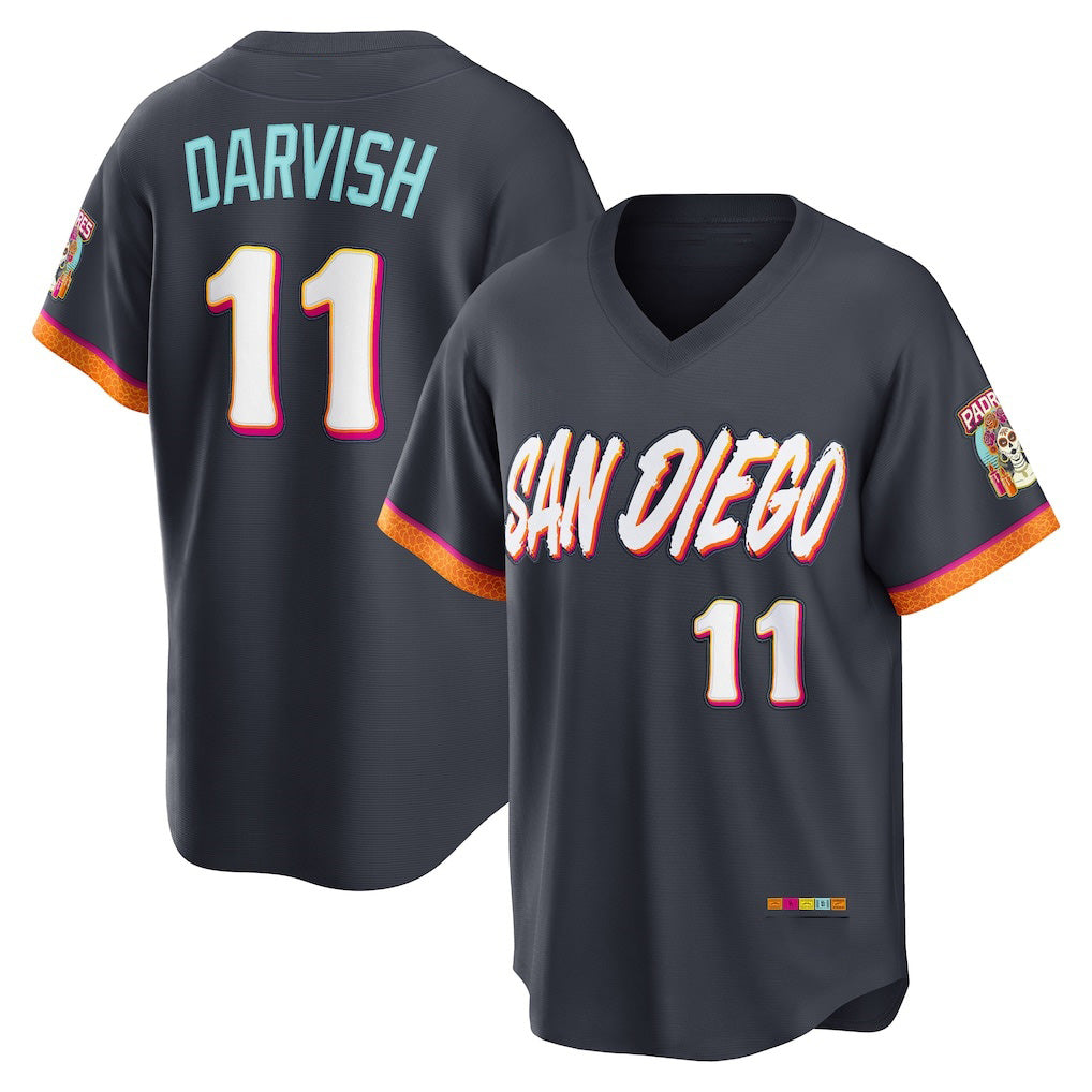 San Diego Padres #11 Yu Darvish Obsidian MWATKINS 2026 City Connect Stadium Jersey