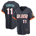 San Diego Padres #11 Yu Darvish Obsidian MWATKINS 2026 City Connect Stadium Jersey