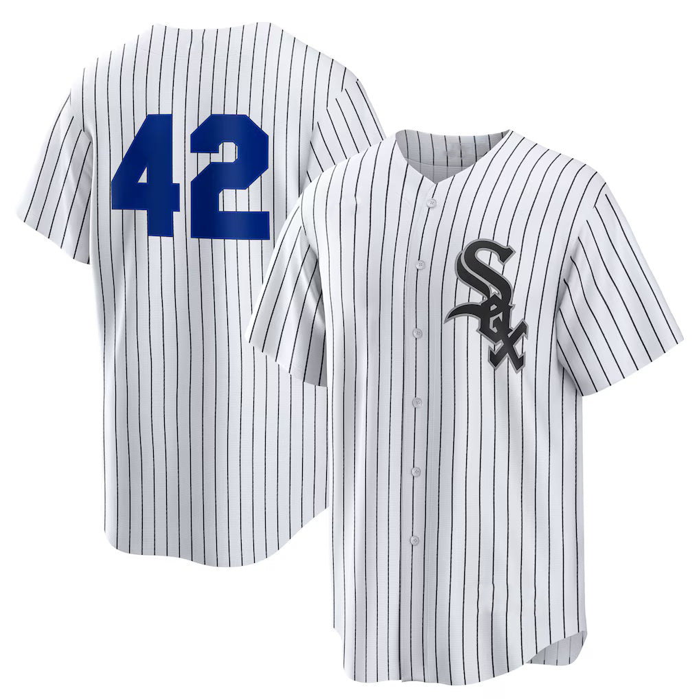 Chicago White Sox #42 Jackie Robinson White MWATKINS Home 2025 Day Replica Jersey