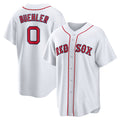 Boston Red Sox #0 Walker Buehler White MWATKINS Home Replica Jersey
