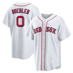 Boston Red Sox #0 Walker Buehler White MWATKINS Home Replica Jersey