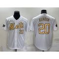 New York Mets #20 Pete Alonso Number White MWATKINS 2022 All Star Stitched Cool Base Jersey